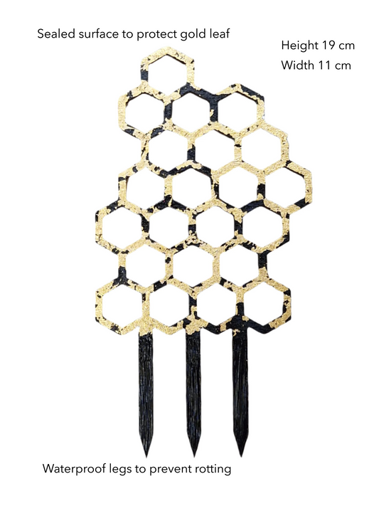 Gold Leaf Honeycomb Lattice Climbing Stand